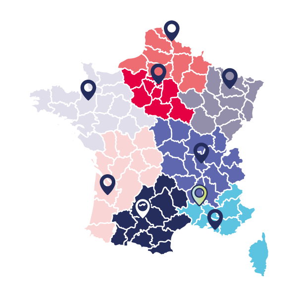 carte implantation géographique